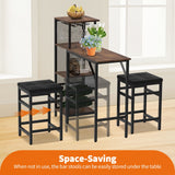DS BD Bar Table & Stools Set Dining Desk Kitchen Chairs Cafe Pub For Home Cafe