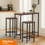 DS BD Bar Table & Stools Set Dining Desk Kitchen Chairs For Home Cafe bar