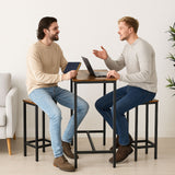 DS BD Bar Table & Stools Set Dining Desk Kitchen Chairs For Home Cafe bar