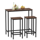 DS BD Bar Table & Stools Set Dining Desk Kitchen Chairs For Home Cafe bar