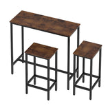 DS BD Bar Table & Stools Set Dining Desk Kitchen Chairs For Home Cafe bar