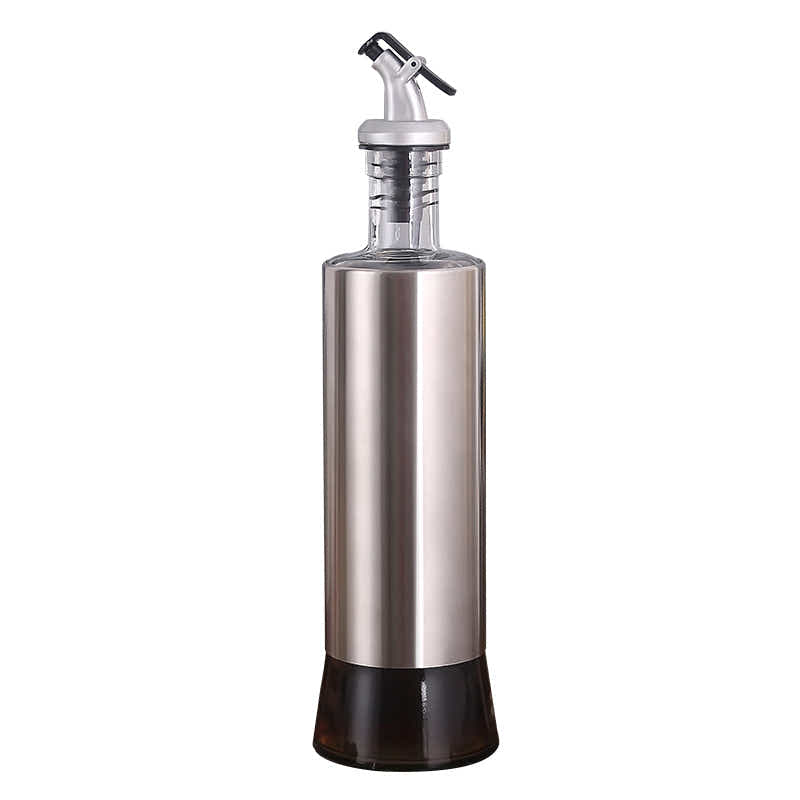 DS BS Stainless Steel Kitchen 3Pc Oil Sauce Dispenser Bottle Set