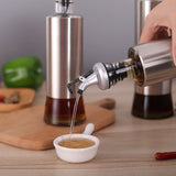 DS BS Stainless Steel Kitchen 3Pc Oil Sauce Dispenser Bottle Set