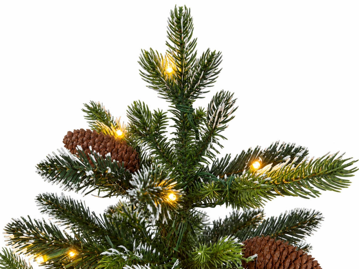 DS Christmas Tree Snow Tips with Lights - 7FT/210cm