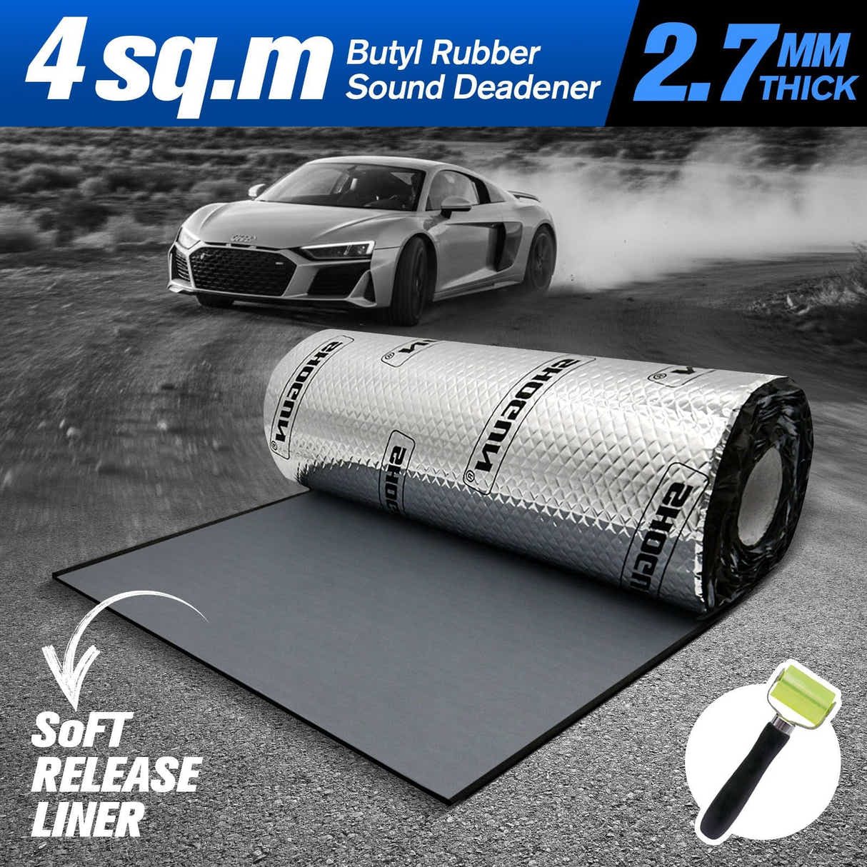 DS BD Butyl Sound Deadener Car Noise Insulation Deadening Mat Automotive Shock