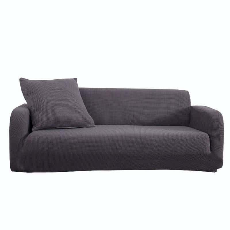 DS BS High Stretch Sofa Couch Slipcover Three Seat-Gray