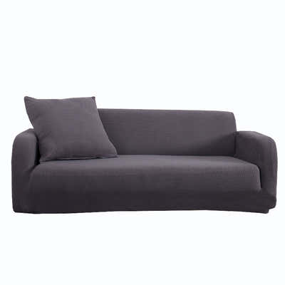 DS BS High Stretch Sofa Couch Slipcover Three Seat-Gray