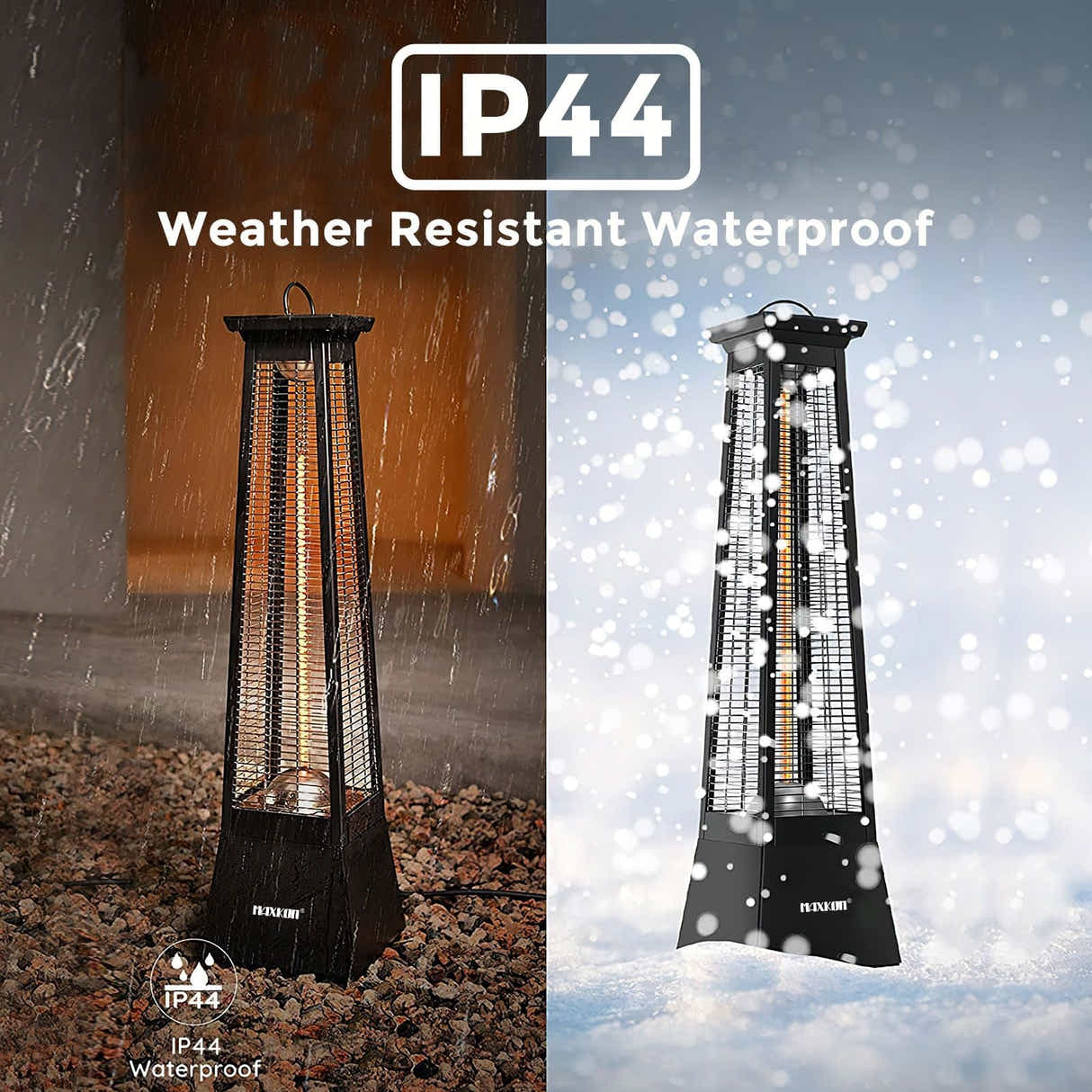 DS BD Maxkon 1500W 360° Infrared Patio Heater Electric Freestanding Space Tower