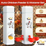 DS BD Chicken Bird Feeder Water Dispenser Automatic Waterer Poultry Food Drinker