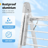 DS BD Heated Clothes Airer Dryer 2 in 1 Electric Towel Rail Laundry Shoe Heater