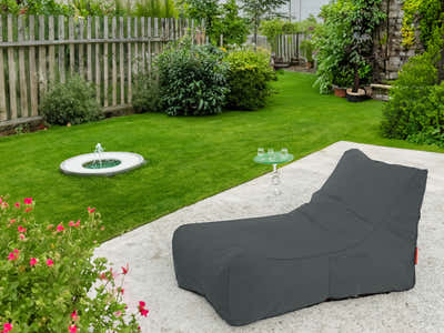 Outdoor Foam Lounger Bed - Grey