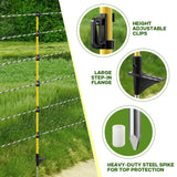 DS BD Electric Fence Post 20pcs 127cm Tread Step In Wire Temporary FencingGarden