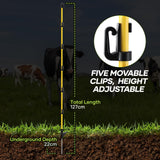 DS BD Electric Fence Post 20pcs 127cm Tread Step In Wire Temporary FencingGarden