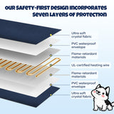DS BD Heated Dog Pad Pet Cat Heating Bed Inflatable Electric Heater Puppy Doggy