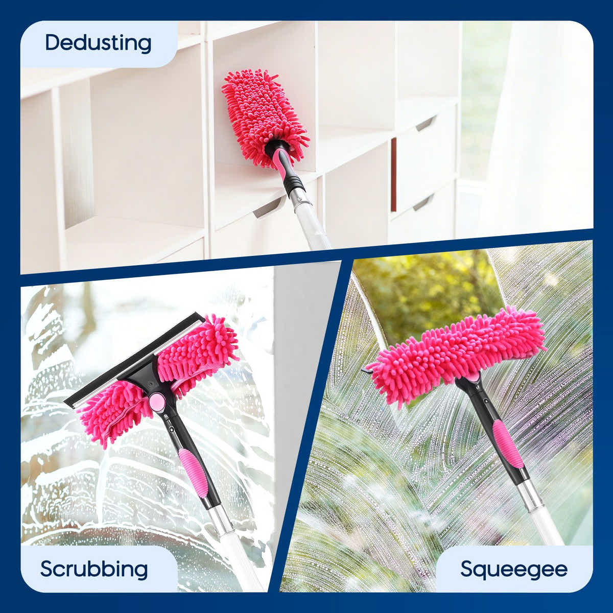 DS BD 7m Water Fed Pole Window Cleaning Tool Solar Panel Washing Kit Set