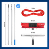 DS BD 7m Water Fed Pole Window Cleaning Tool Solar Panel Washing Kit Set