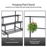 DS BD Large Metal Plant Stand Flower Pot Tall Holder Black Corner Rack Storage