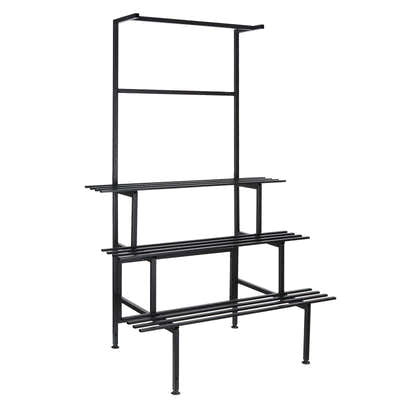 DS BD Large Metal Plant Stand Flower Pot Tall Holder Black Corner Rack Storage