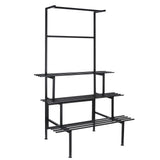 DS BD Large Metal Plant Stand Flower Pot Tall Holder Black Corner Rack Storage