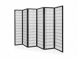6-Panel Room Divider E P1 - Black