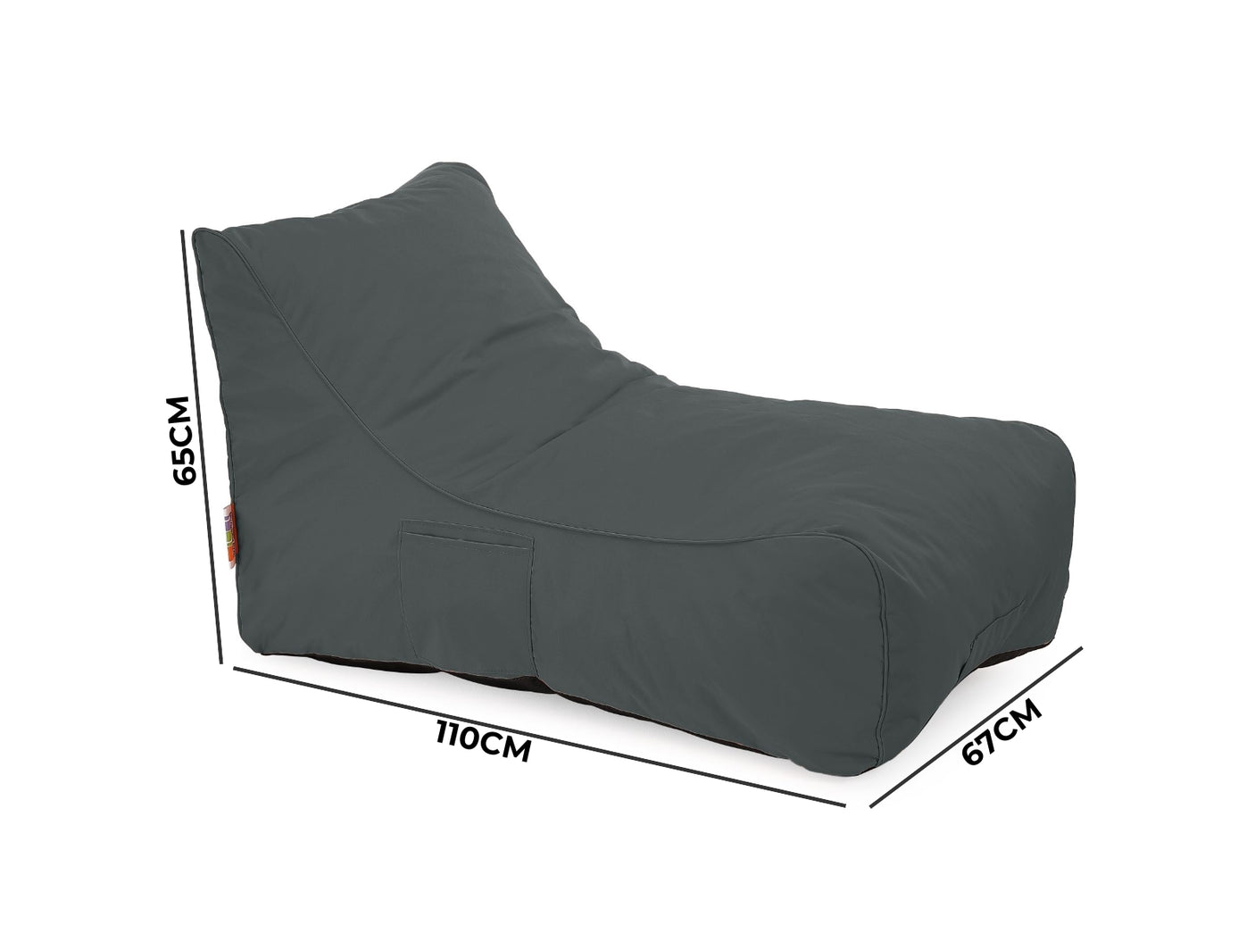 Outdoor Foam Bed Grey