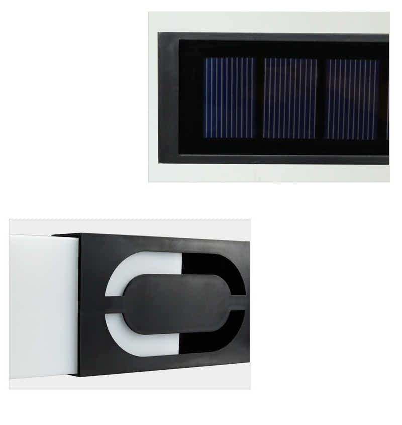 DS BS LED Outdoor Solar House Number Light Sign 2
