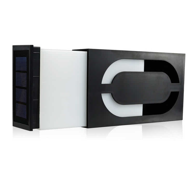 DS BS LED Outdoor Solar House Number Light Sign 2