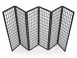 6-Panel Room Divider E P1 - Black