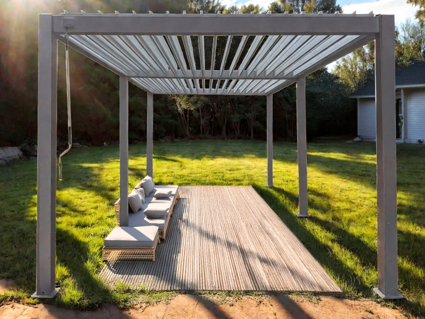 Louvre Roof Pergola 3x6M