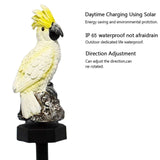 DS BS Outdoor Garden Parrot Bird Solar LED Decor Light-Yellow