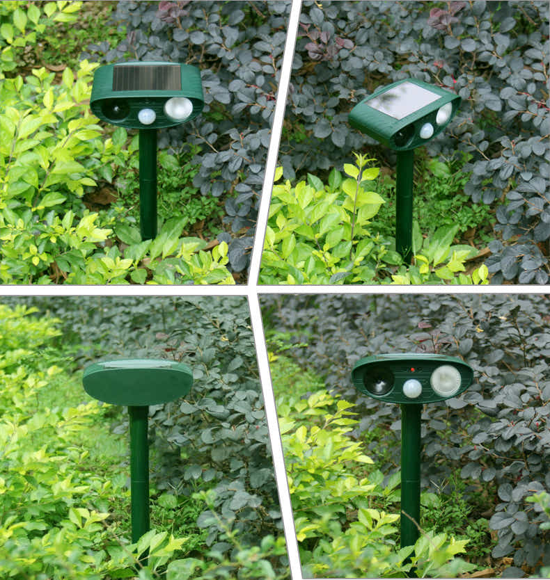 DS BS Outdoor Solar Repellent Ultrasonic Animal Repeller