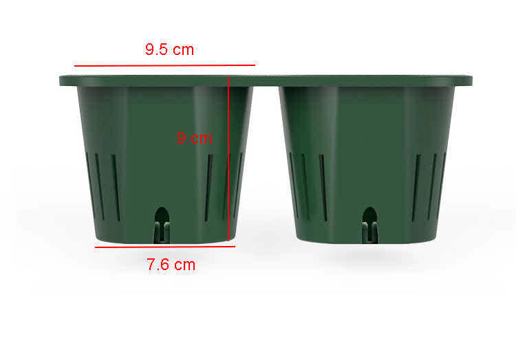 DS BS 10 Pack Vertical Planter Wall Hanging Flower Pots with Steel Rack