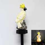 DS BS Outdoor Garden Parrot Bird Solar LED Decor Light-Yellow
