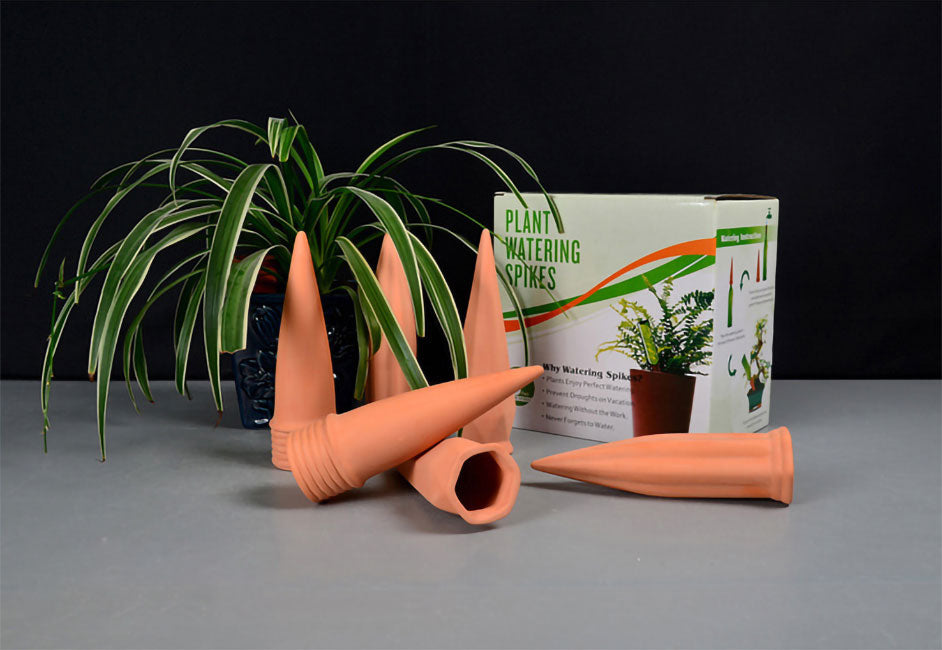 DS BS 6 Pack Terracotta Slow Release Plant Watering Spikes