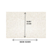 DS BS Area Rug 120x160cm Modern Minimalist Living Room Carpet - Soft Sand Beige