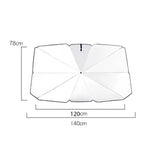 DS BS Foldable Car Windshield Sun Shade Umbrella 140×78cm