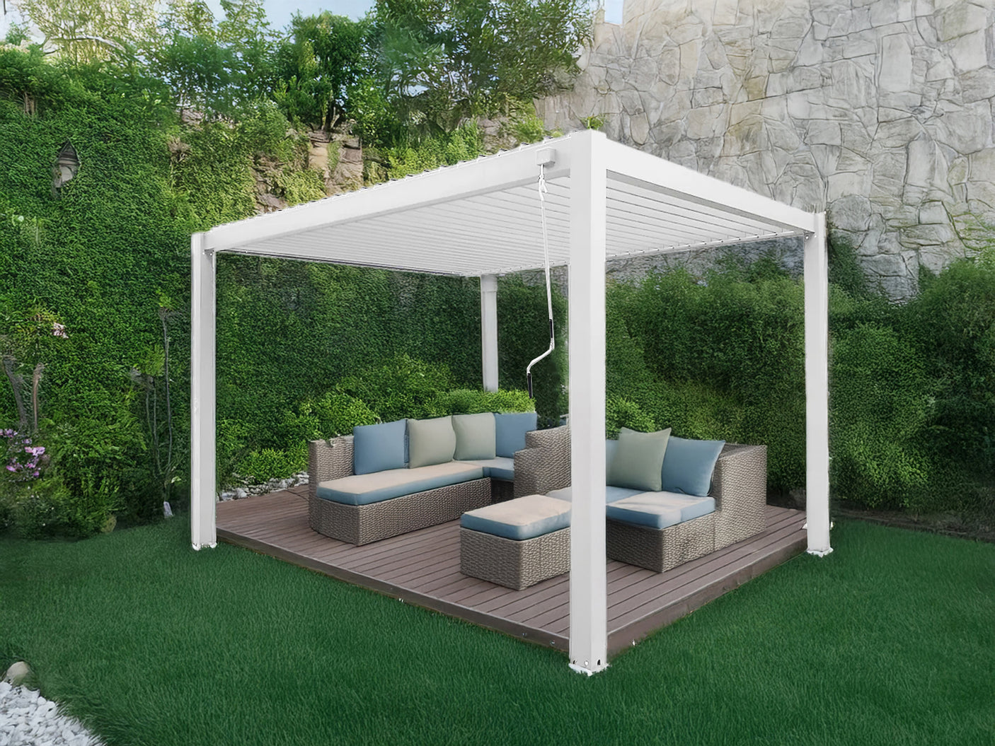 Louvre Roof Pergola 3x4M