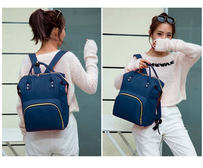 DS BS Multi-Function Ultra-Light Nappy Bags Backpack-Blue