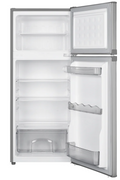 Imprasio 125L Top Mount Fridge Freezer Stainless Steel manual defrost