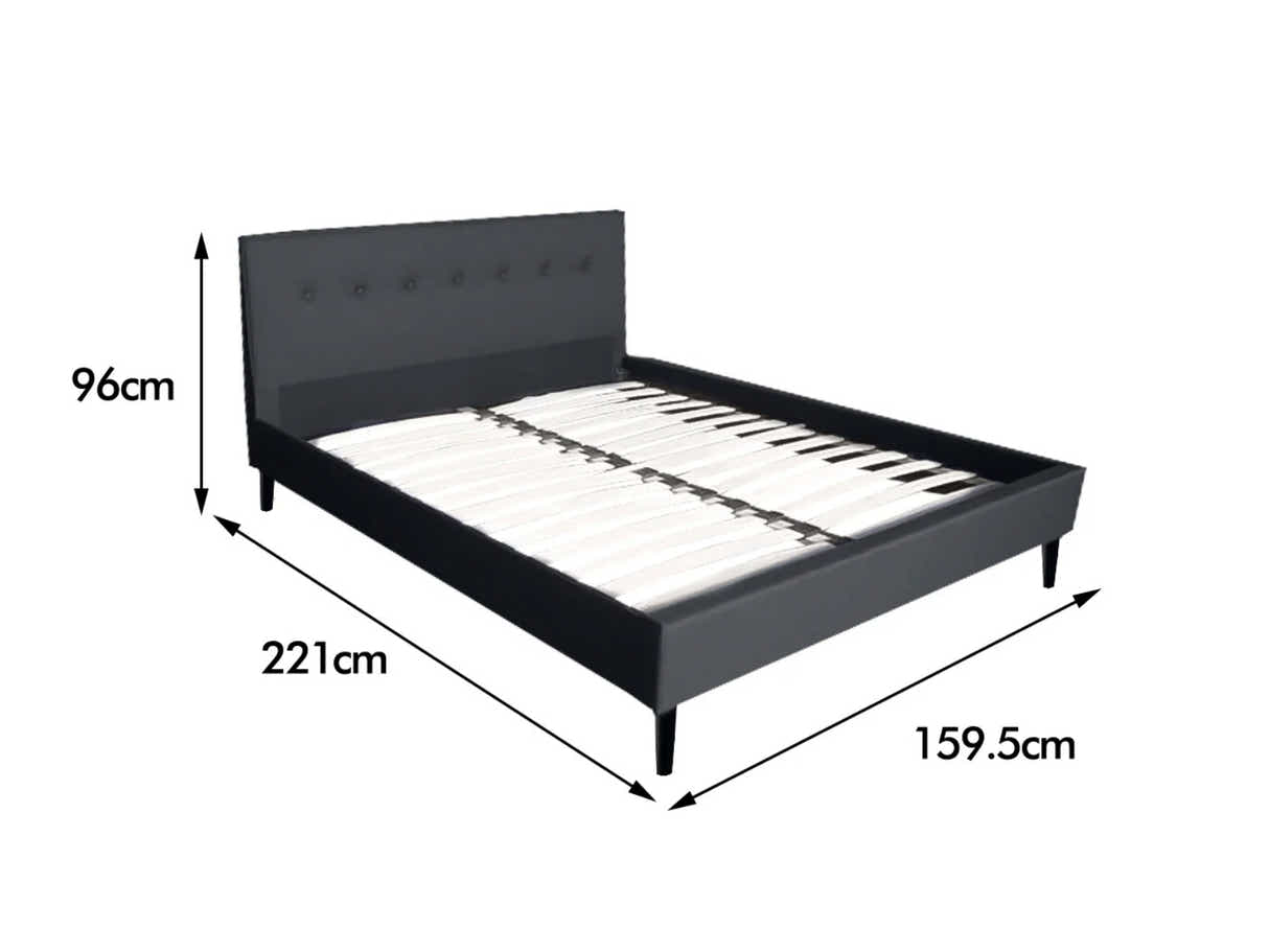 Novo Bed Frame & Euro Top Mattress B34 - Queen