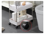 DS BS 4 Tiers Gap Storage Organizer Rack Shelf with Wheels