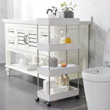 DS BS 4 Tiers Gap Storage Organizer Rack Shelf with Wheels