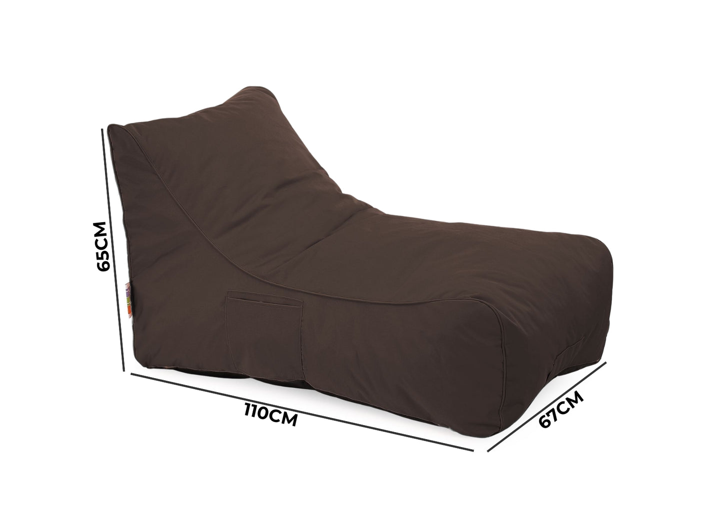Outdoor Foam Bed Brown