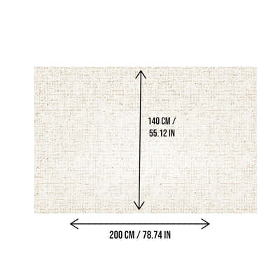 DS BS Area Rug 140x200cm Modern Minimalist Living Room Carpet - Soft Sand Beige