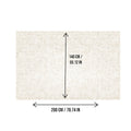 DS BS Area Rug 140x200cm Modern Minimalist Living Room Carpet - Soft Sand Beige