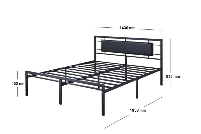 Dakota Metal Bed Frame - Double