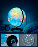 DS BS Illuminated World Globe Decor LED Light 22cm