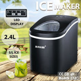 DS BD 2.4L Portable Ice Maker Easy Sizes S/L with LED Display