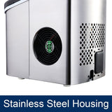 DS BD 2.4L Portable Ice Maker with LED Control Panel