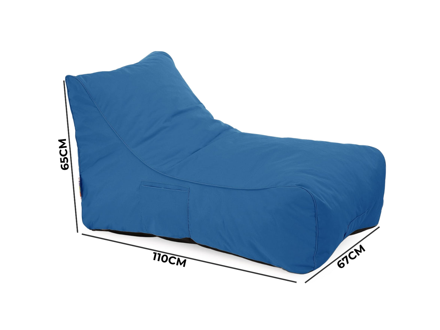 Outdoor Foam Bed Blue